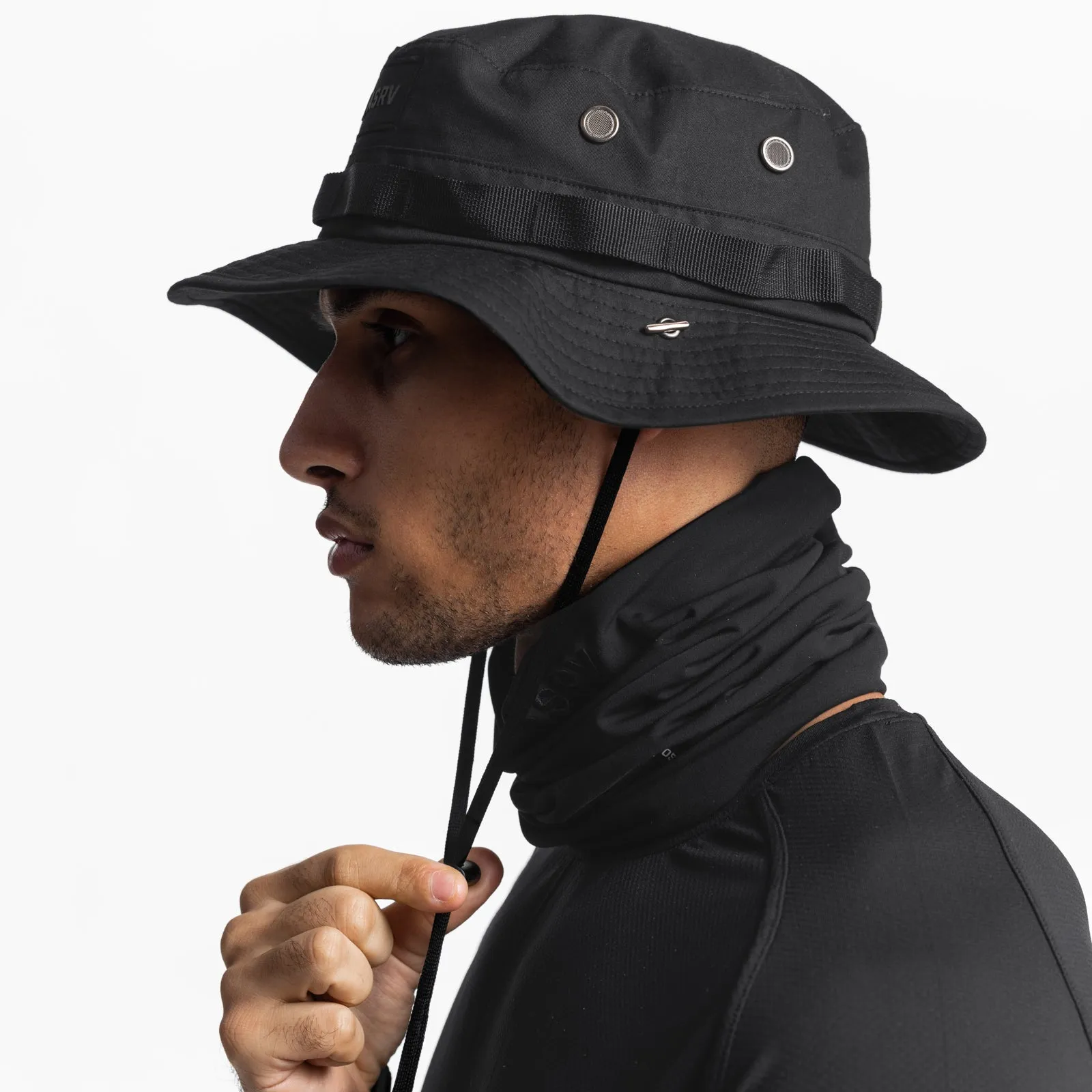 0549. Vented Boonie Hat - Black ASRV