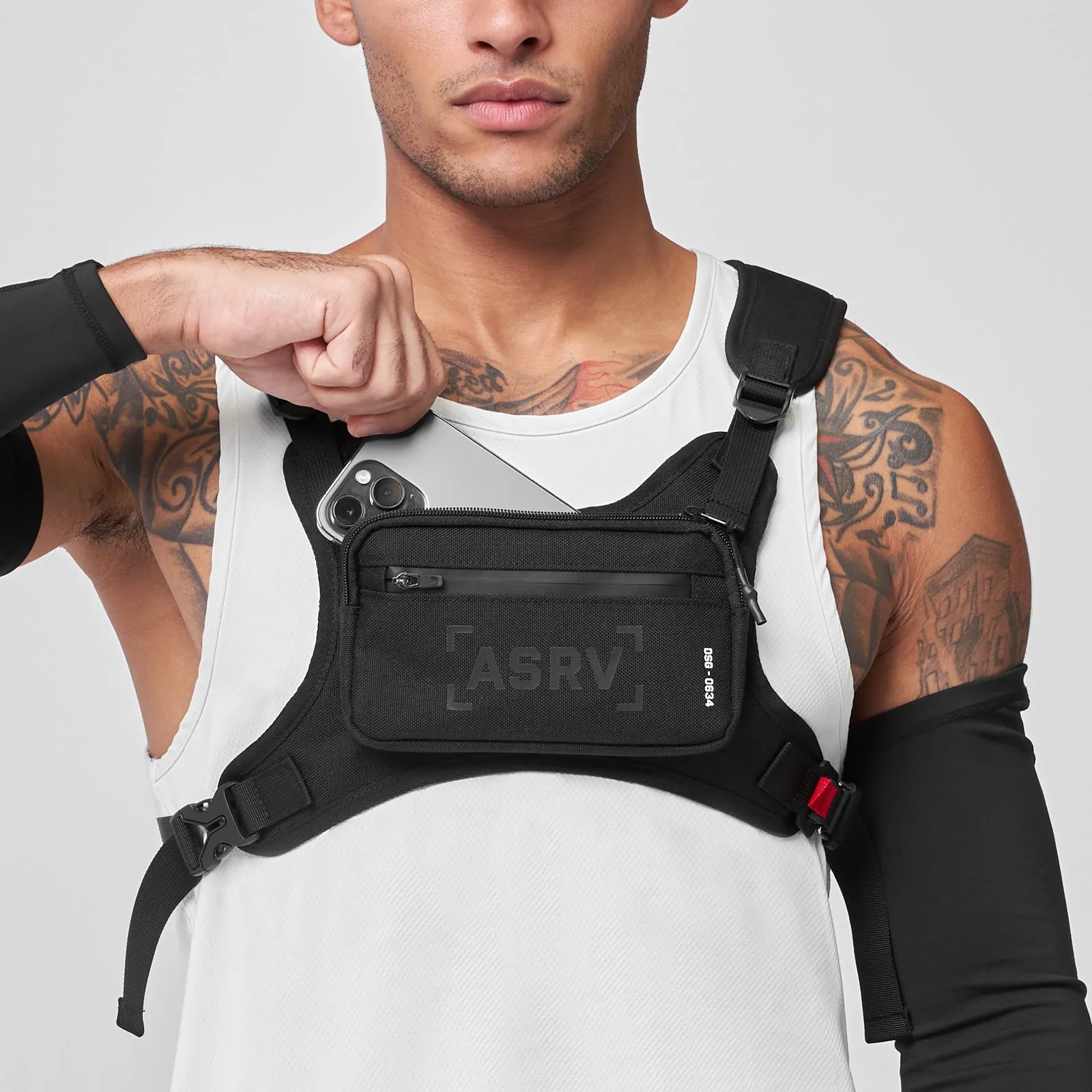 0634. Waterproof Cordura Conditioning Chest Pack - Black ASRV
