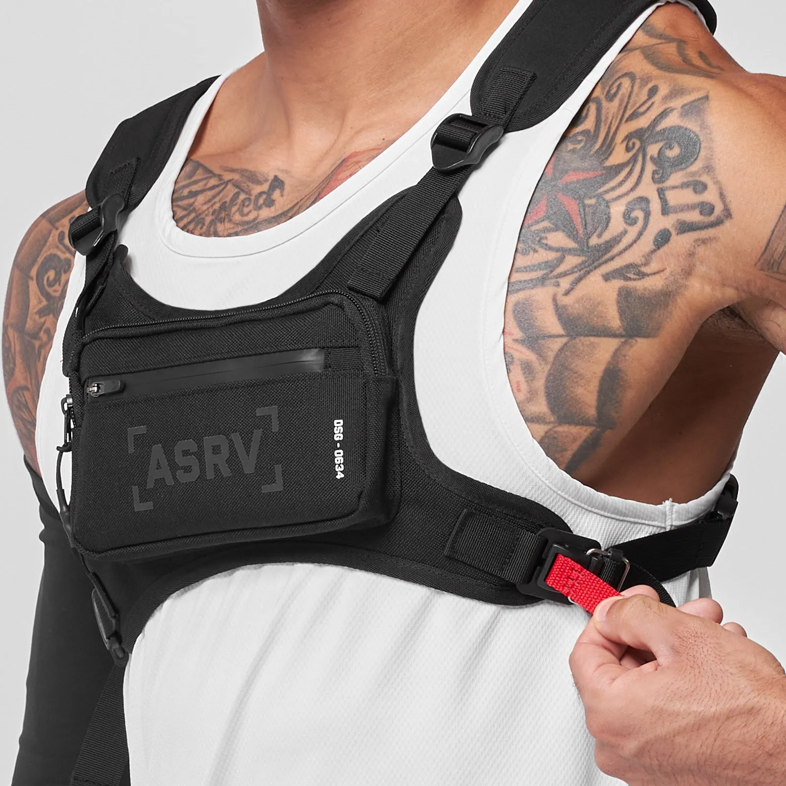 0634. Waterproof Cordura Conditioning Chest Pack - Black ASRV