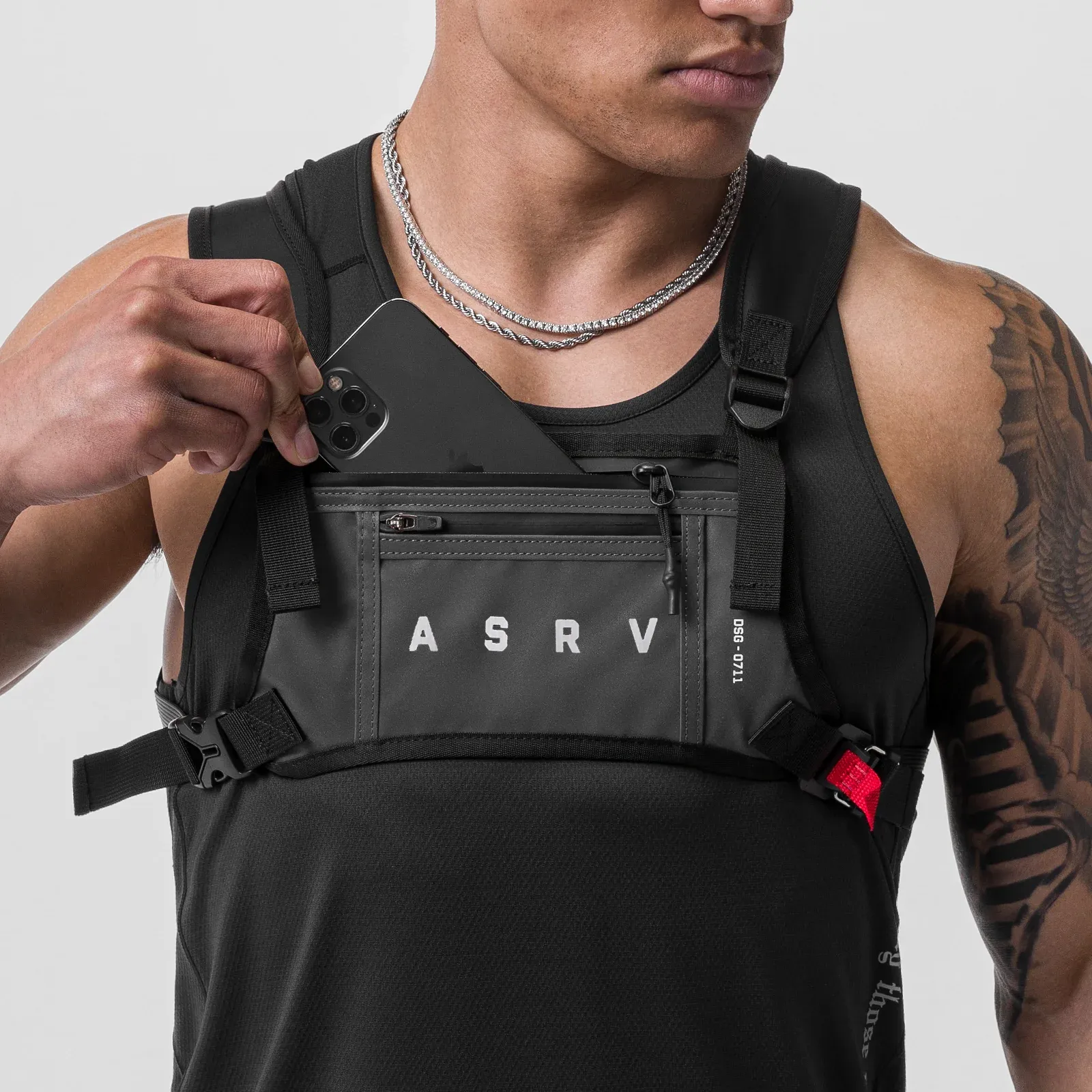 0711. Cordura Lightweight Chest Pack - Reflective ASRV