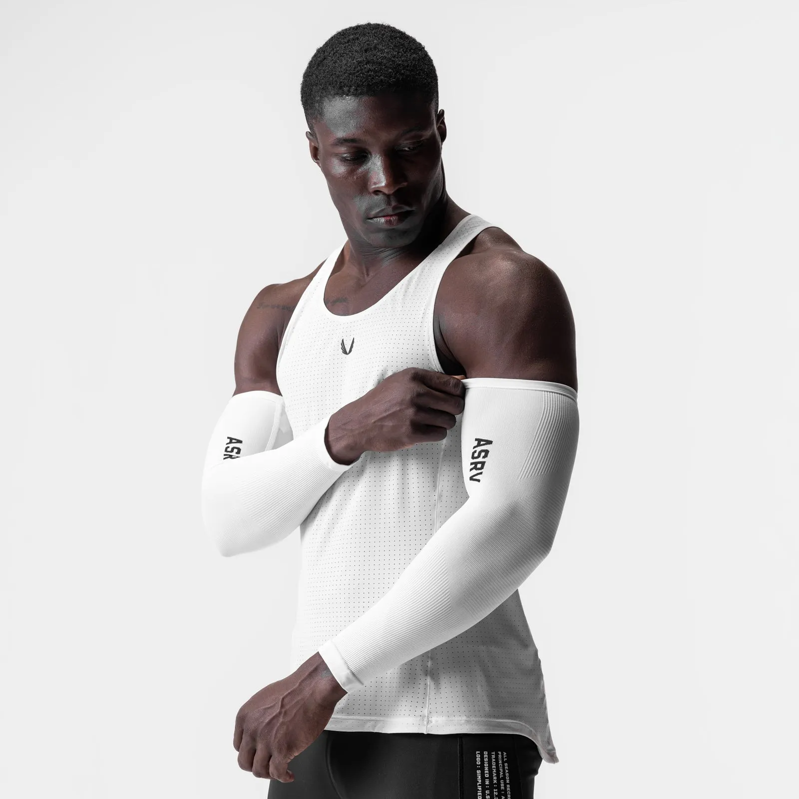 0940. Body-Mapped Arm Sleeve - White ASRV