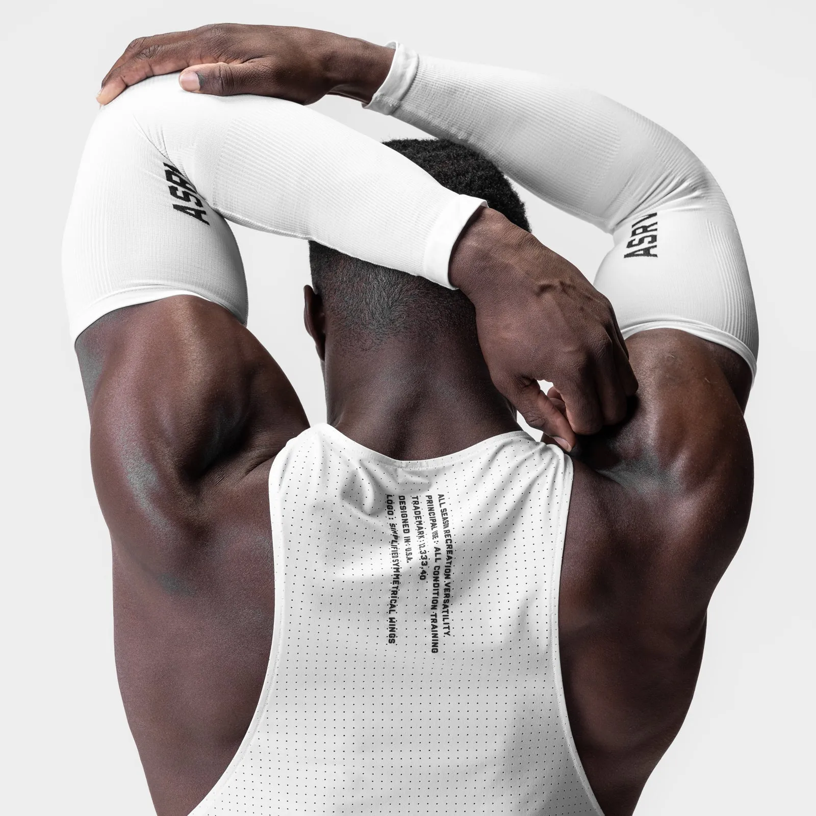 0940. Body-Mapped Arm Sleeve - White ASRV