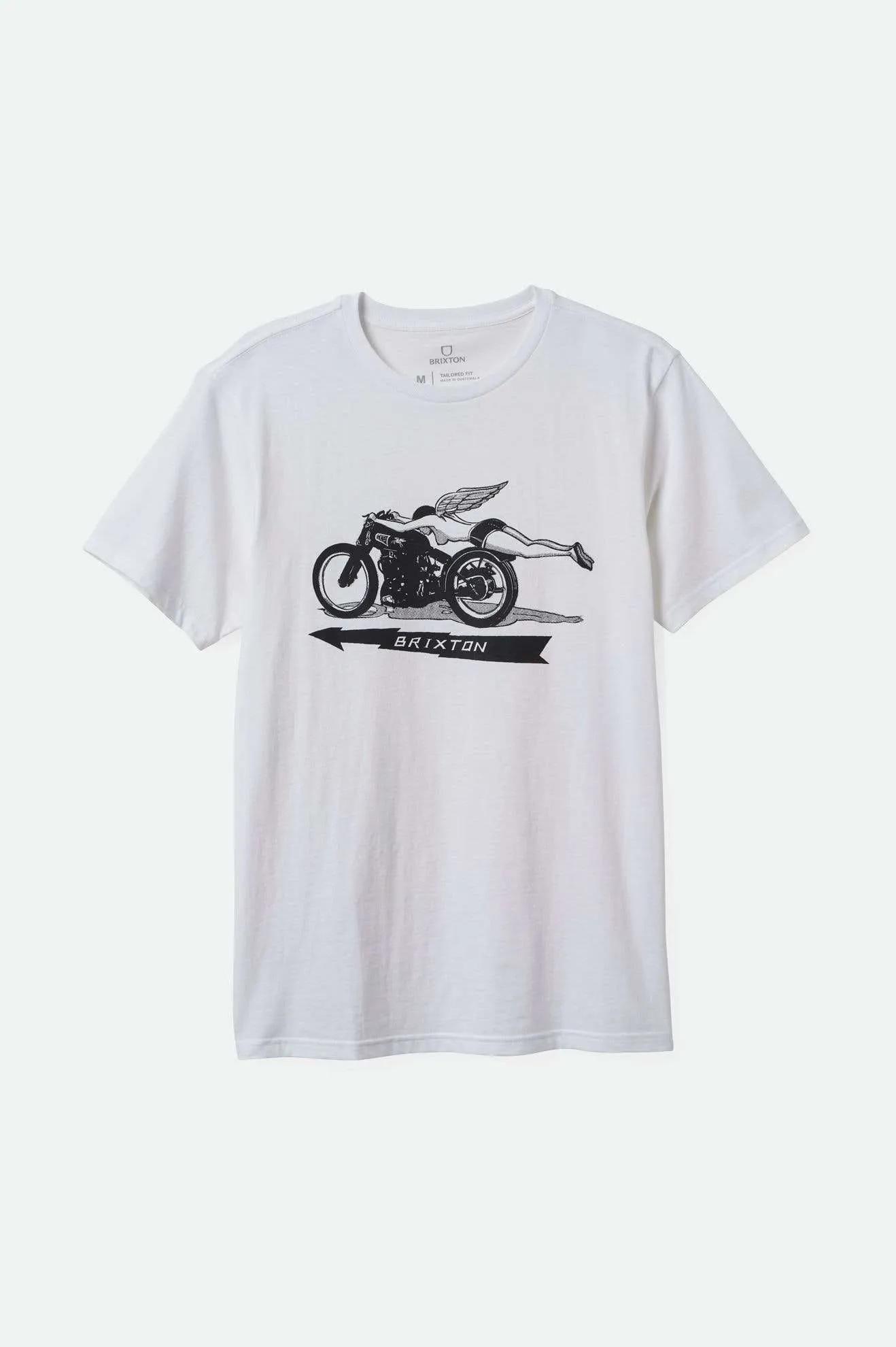 20th Anniversary Flyer S/S Tailored T-Shirt - White Brixton