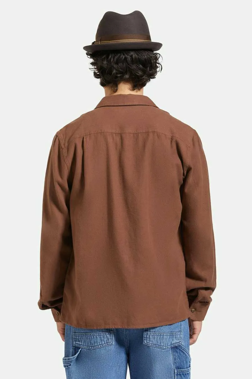 20th Anniversary Gain Fedora - Chocolate/Gold Brixton