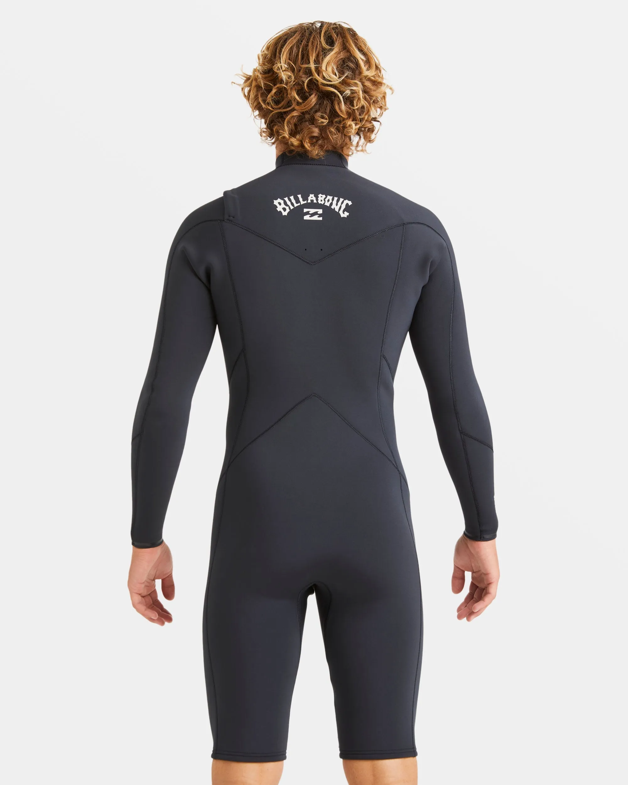 2/2mm Absolute Natural Upcycler GBS Chest Zip Long Sleeve Springsuit - Black Billabong