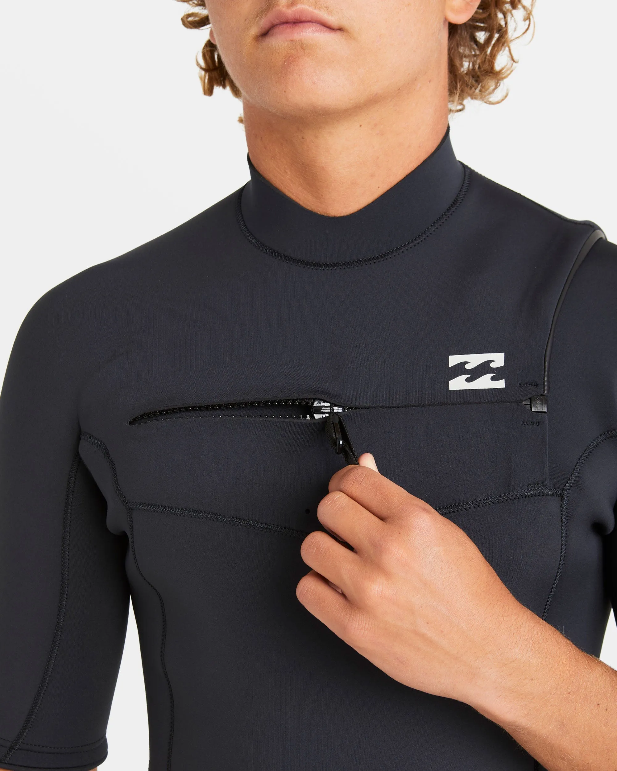 2/2mm Absolute Natural Upcycler GBS Chest Zip Wetsuit - Black Billabong