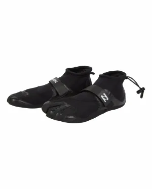 2mm Pro Reef Flatlock Wetsuit Boots - Black Billabong
