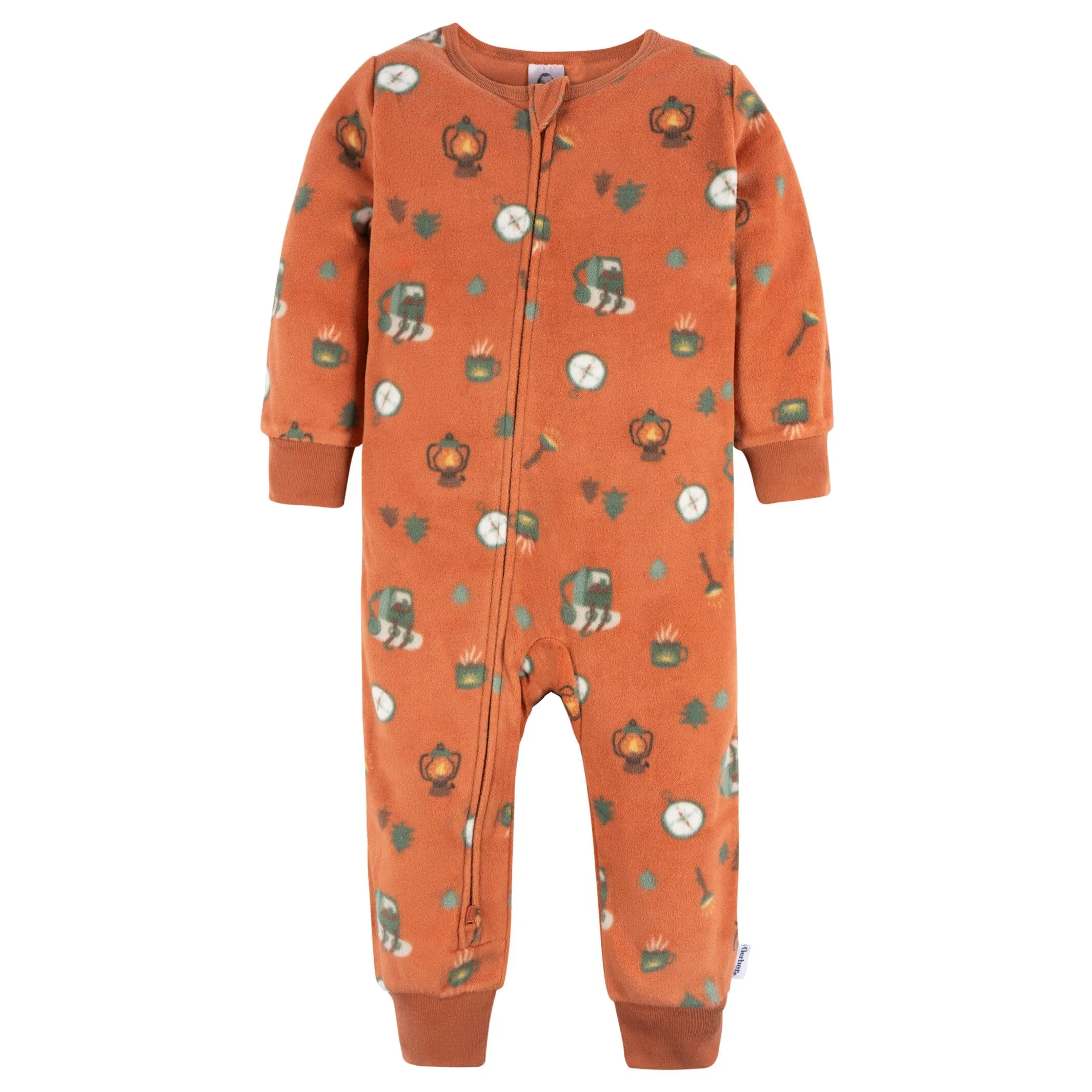 3-Pack Infant & Toddler Boys Camping Footless Fleece Pajamas Gerber Childrenswea