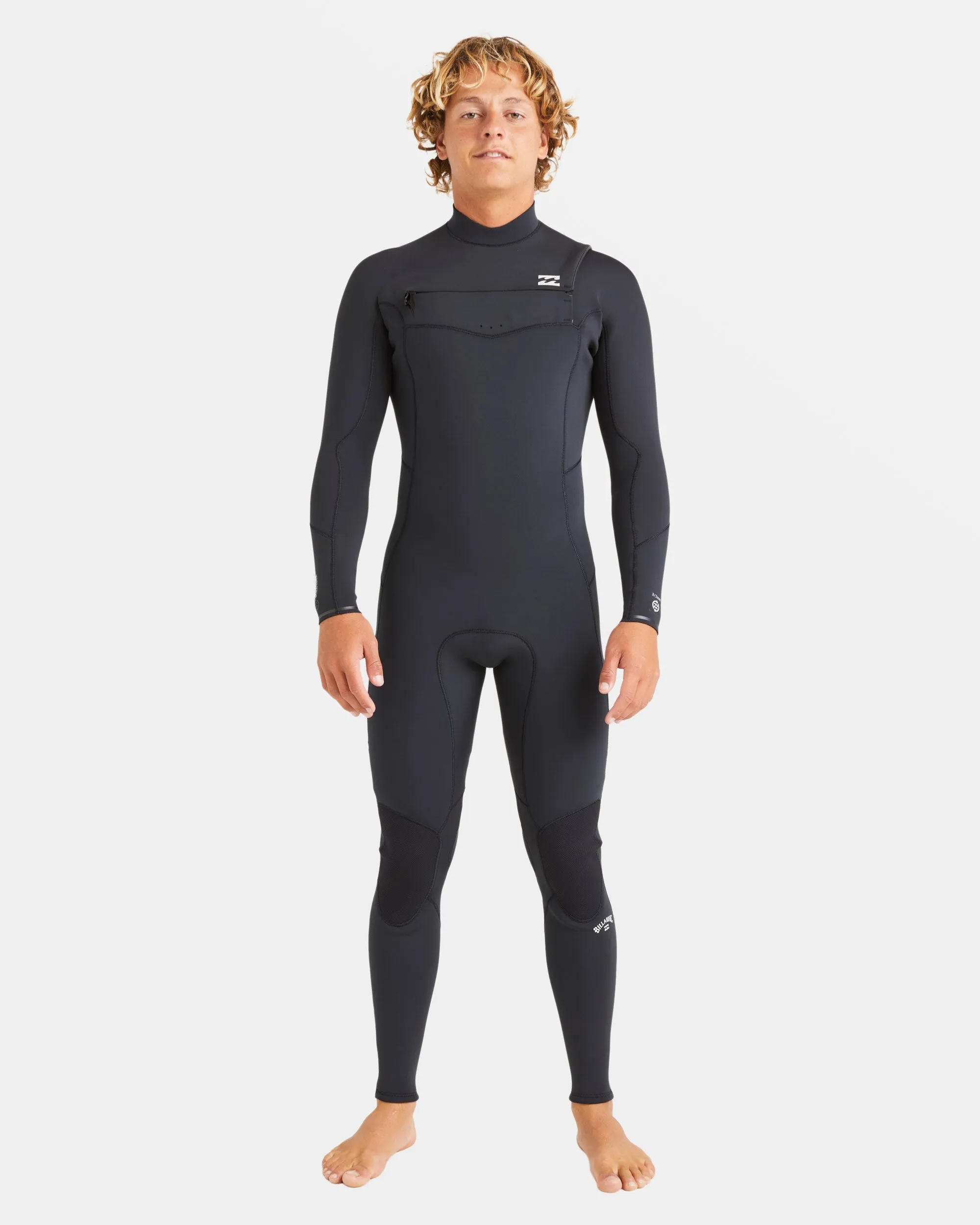 3/2mm Absolute Natural Upcycler GBS Chest Zip Wetsuit - Black Billabong