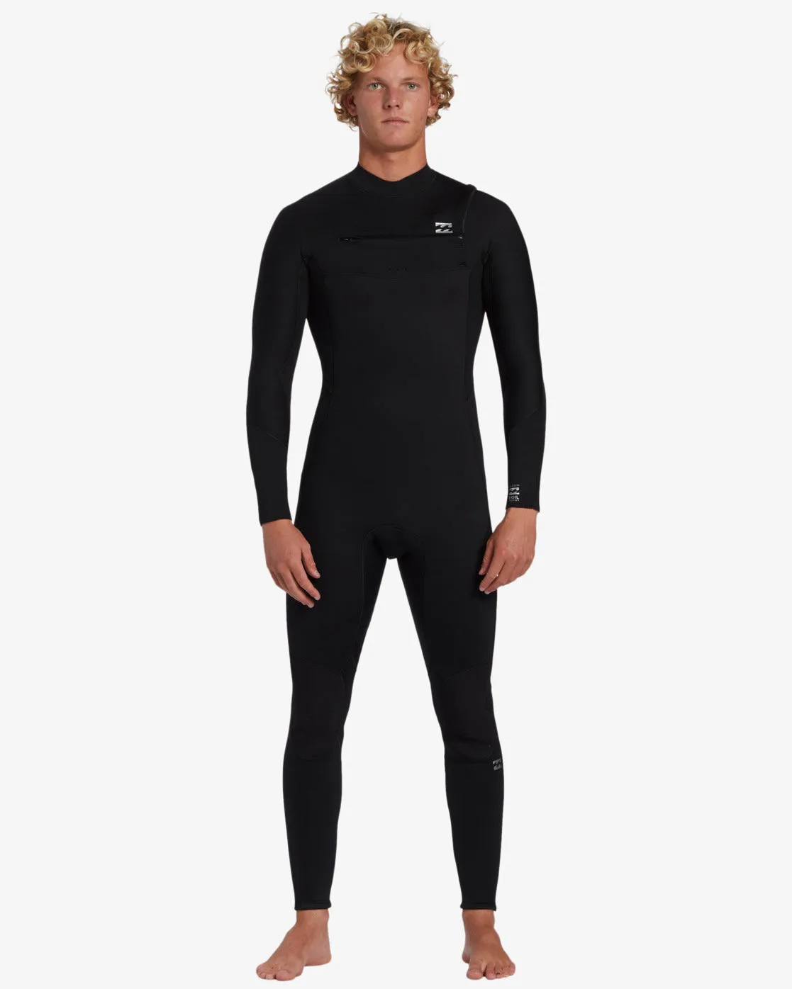 3/2mm Foil GBS Chest Zip Wetsuit - Black Billabong