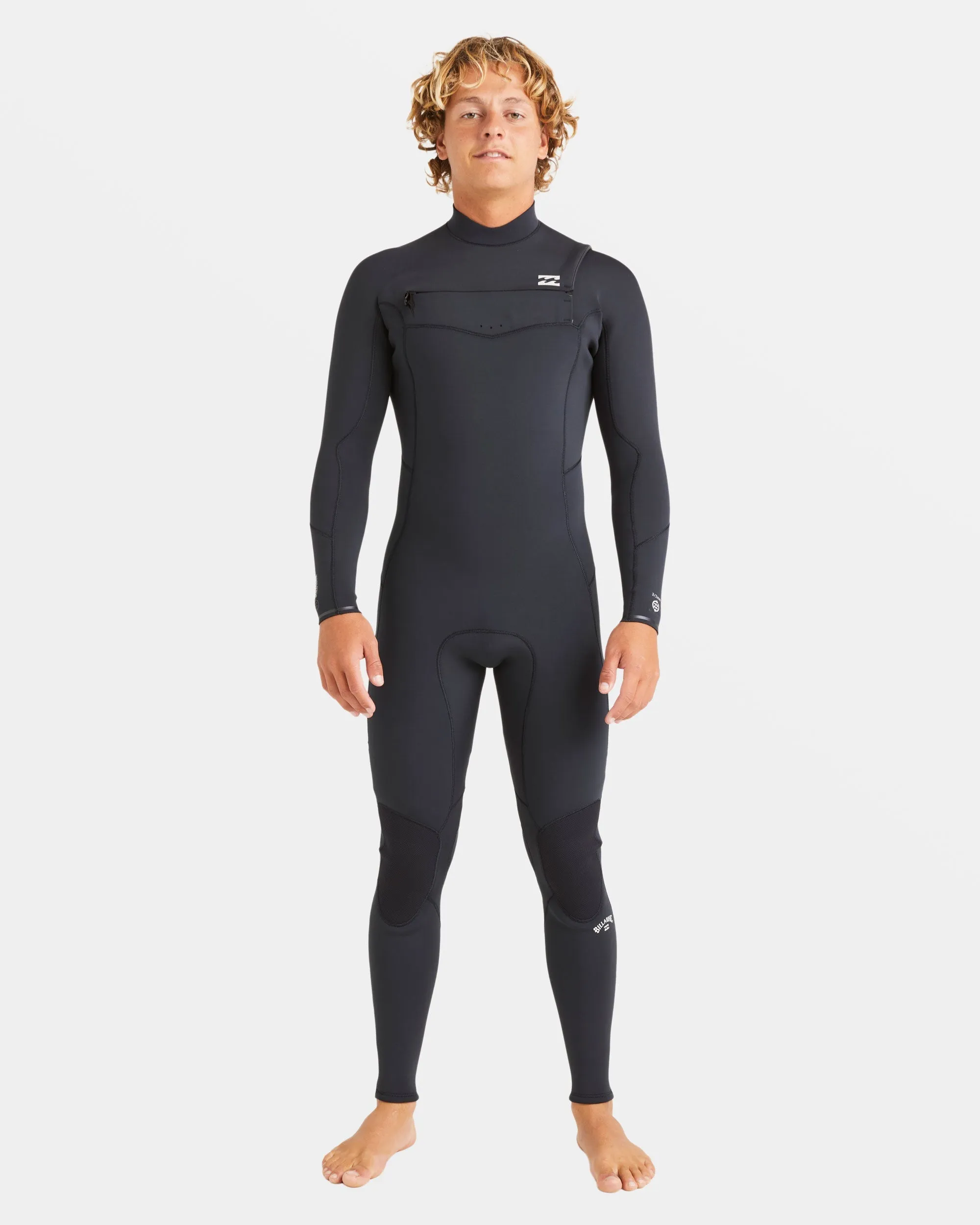 4/3mm Absolute Natural Upcycler GBS Chest Zip Wetsuit - Black Billabong
