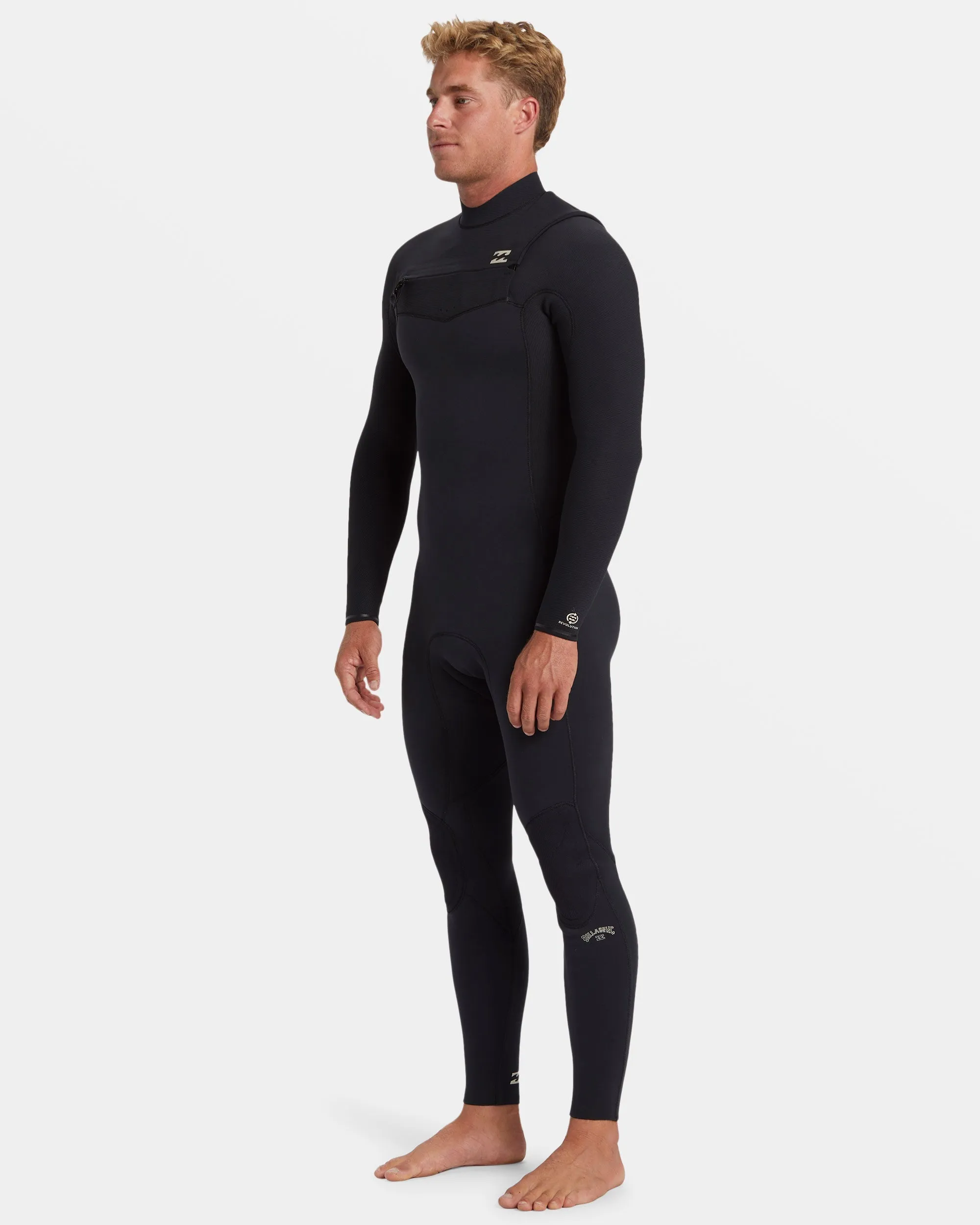 4/3mm Revolution Natural Upcycler GBS Chest Zip Wetsuit - Black Billabong