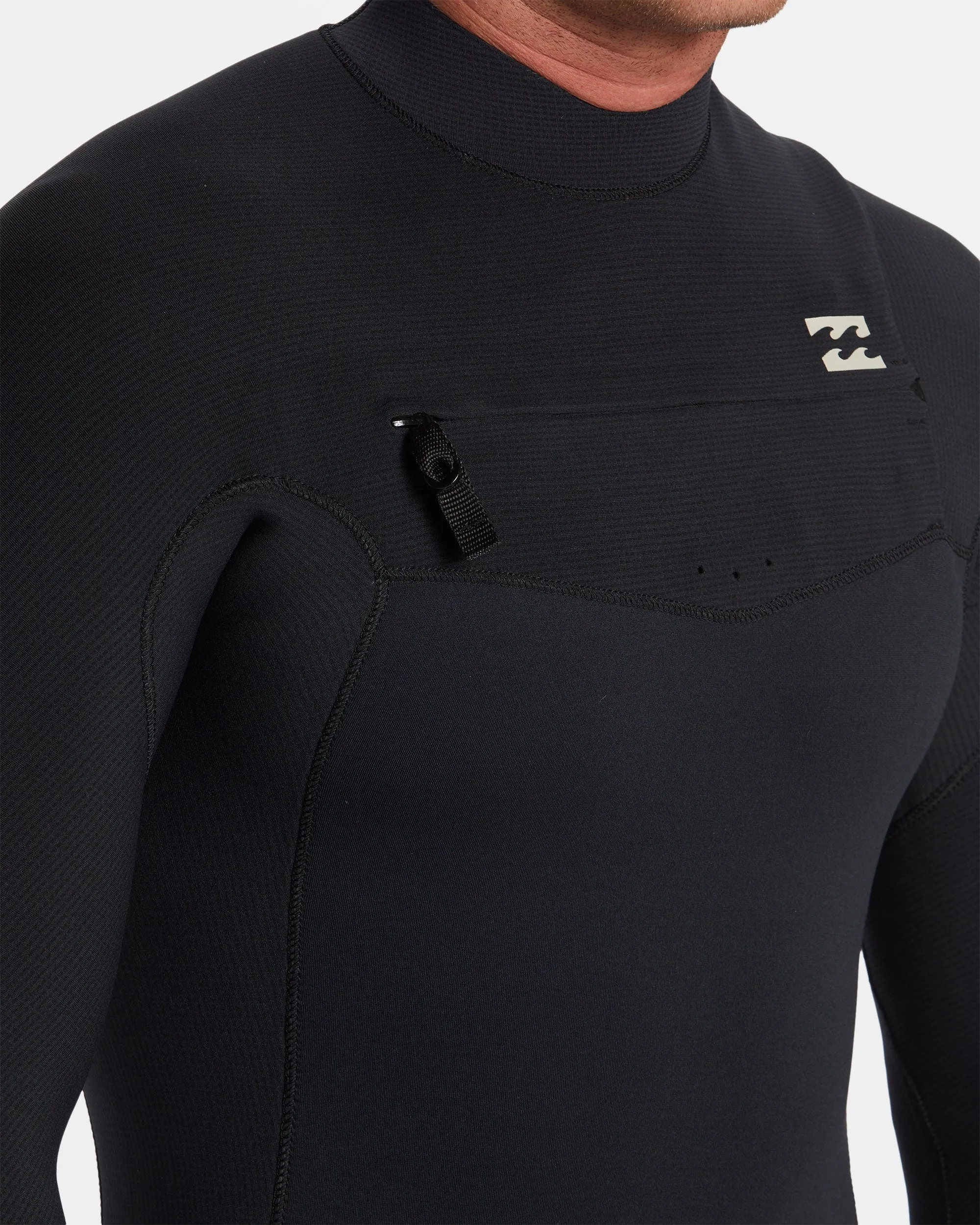 4/3mm Revolution Natural Upcycler GBS Chest Zip Wetsuit - Black Billabong