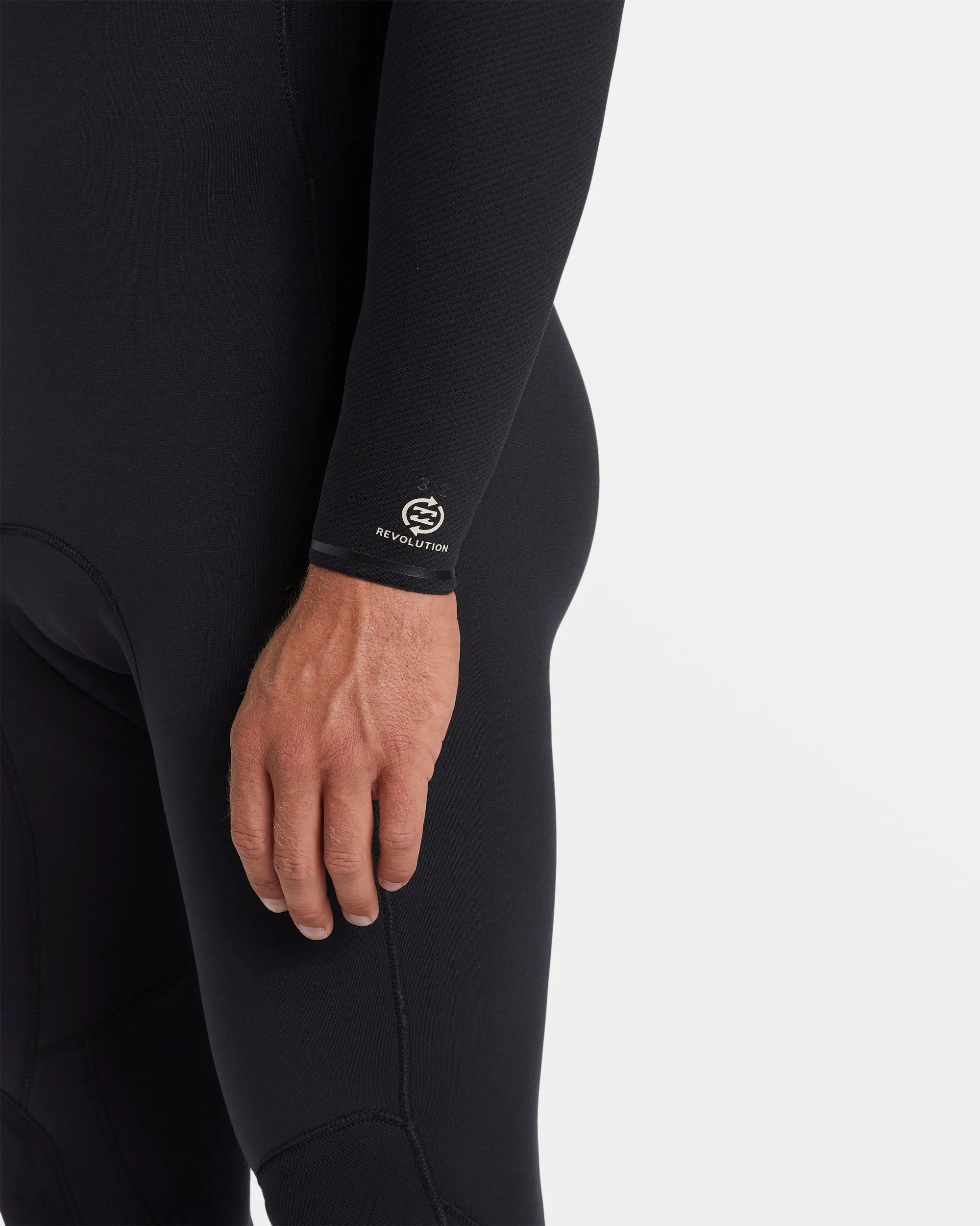 4/3mm Revolution Natural Upcycler GBS Chest Zip Wetsuit - Black Billabong