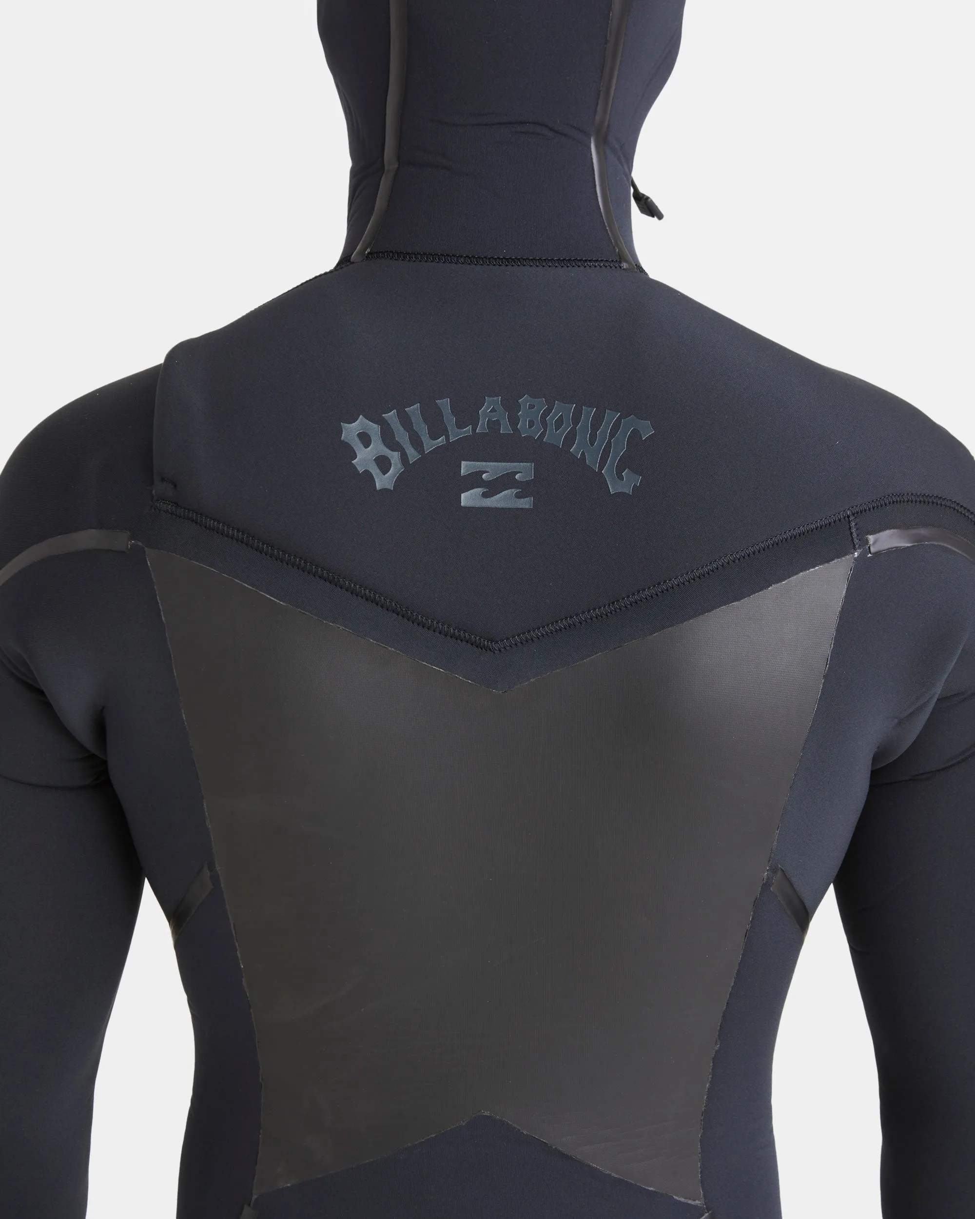 5/4mm Absolute Natural  Upcycler Welded Chest Zip Hooded Wetsuit - Black Billabong