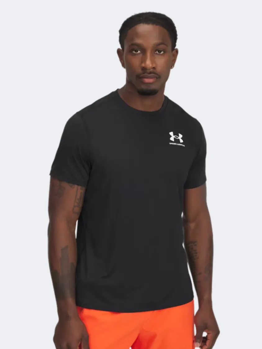 6000939-001 Ua Heatgear Fitted Ss Black White