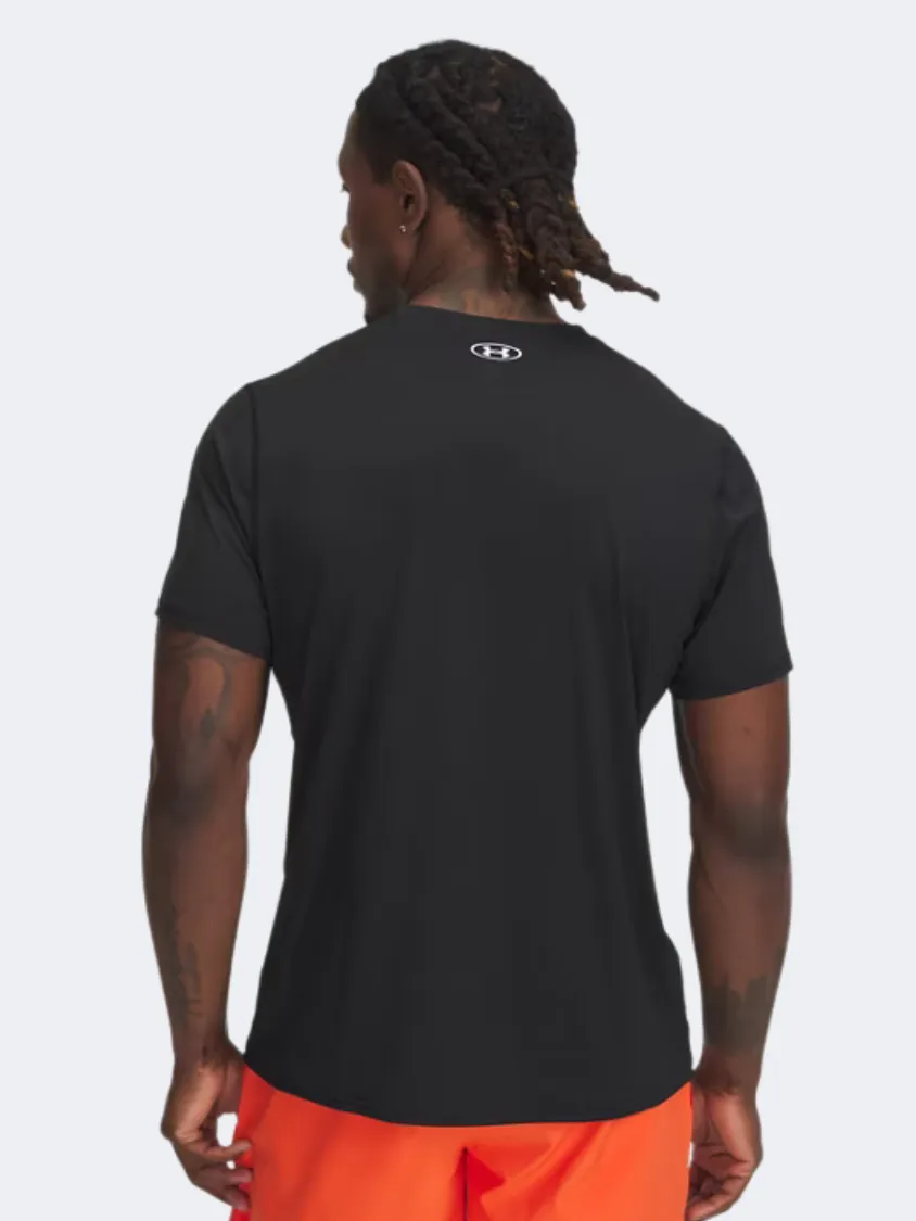 6000939-001 Ua Heatgear Fitted Ss Black White