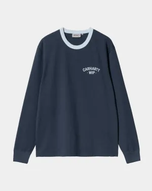 89 Ringer Long Sleeve T-Shirt | Blue / Air Sky Carhartt WIP