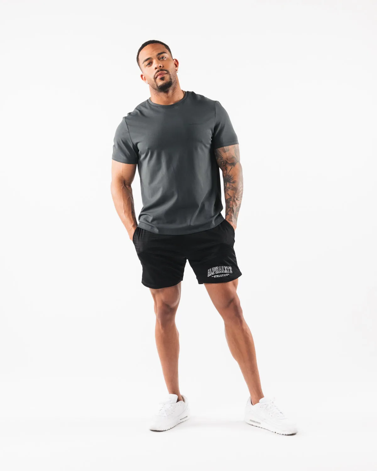AA Mesh Short 6 - Black Alphalete Athletics