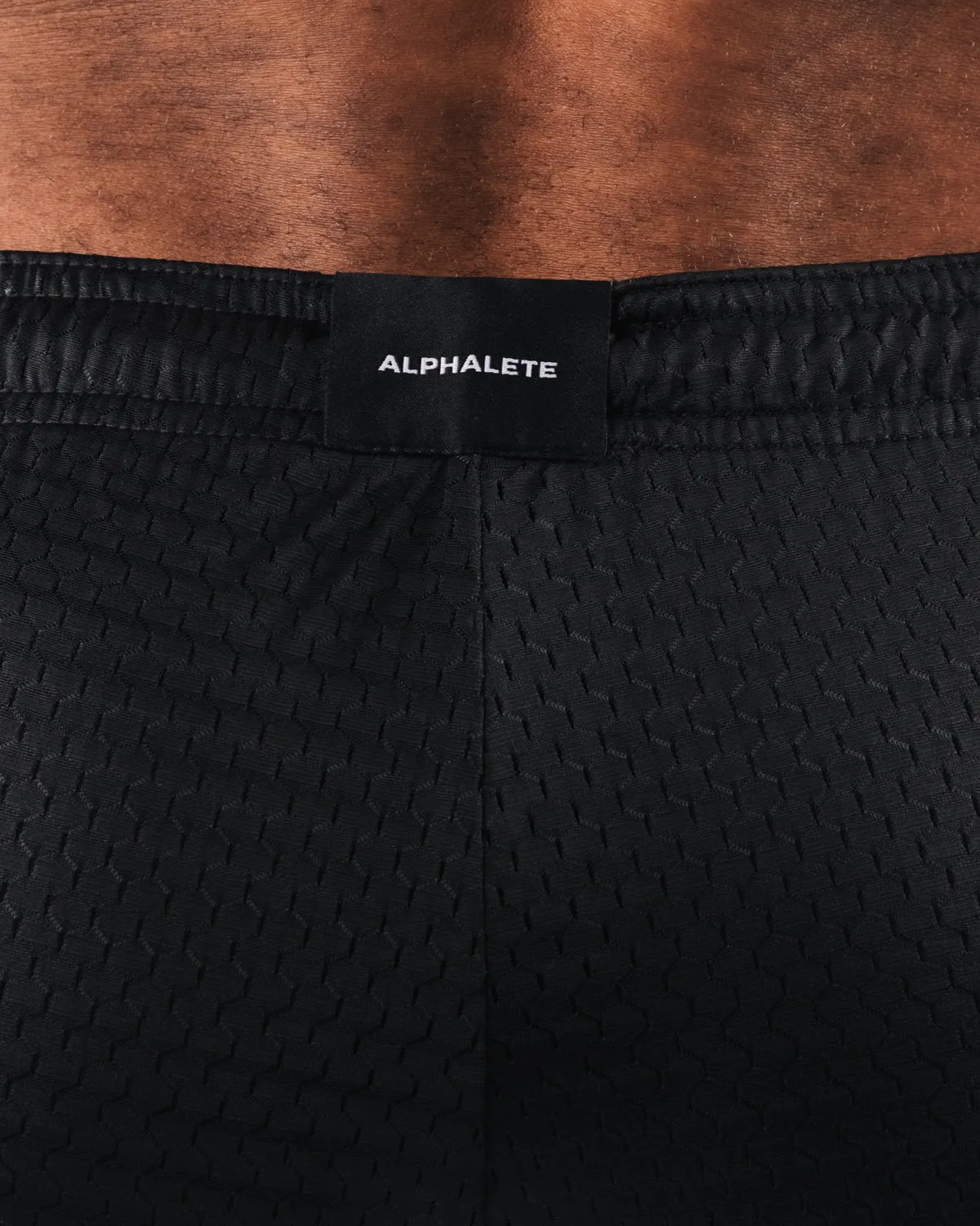 AA Mesh Short 6 - Black Alphalete Athletics