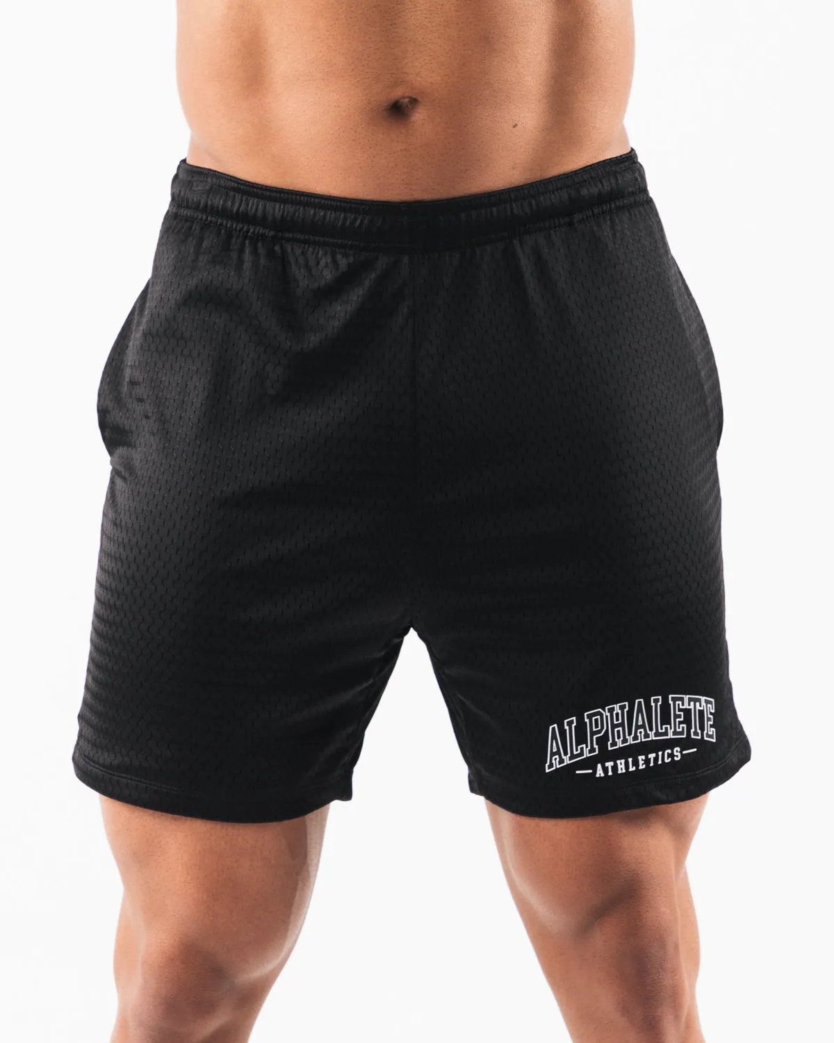 AA Mesh Short 6 - Black Alphalete Athletics