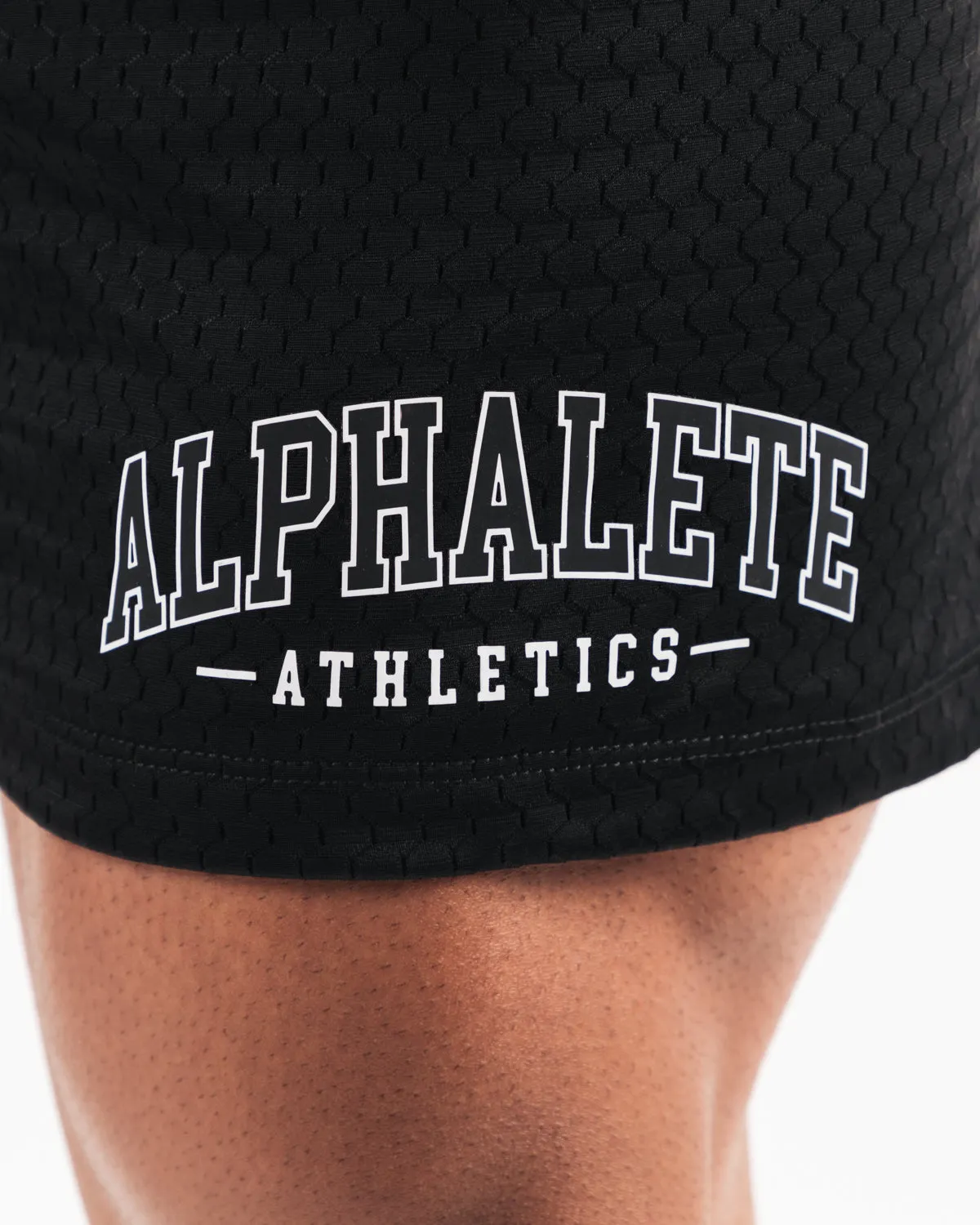AA Mesh Short 6 - Black Alphalete Athletics