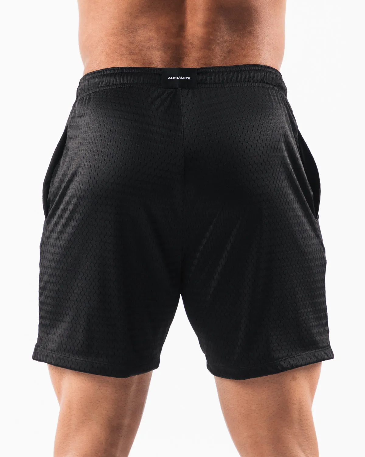 AA Mesh Short 6 - Black Alphalete Athletics