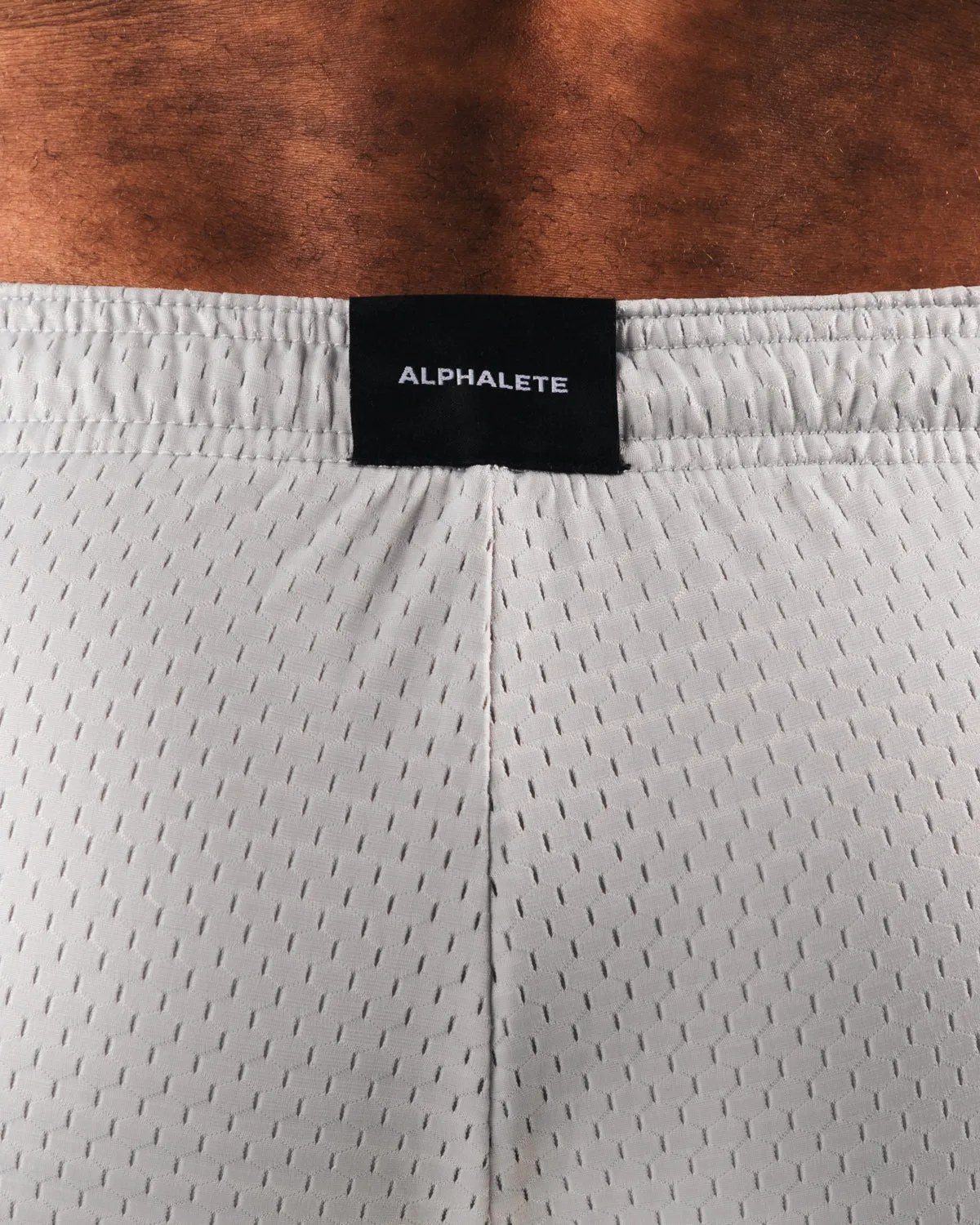 AA Mesh Short 6 - Oyster Grey Alphalete Athletics