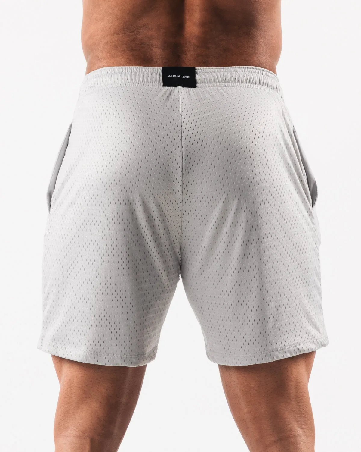 AA Mesh Short 6 - Oyster Grey Alphalete Athletics