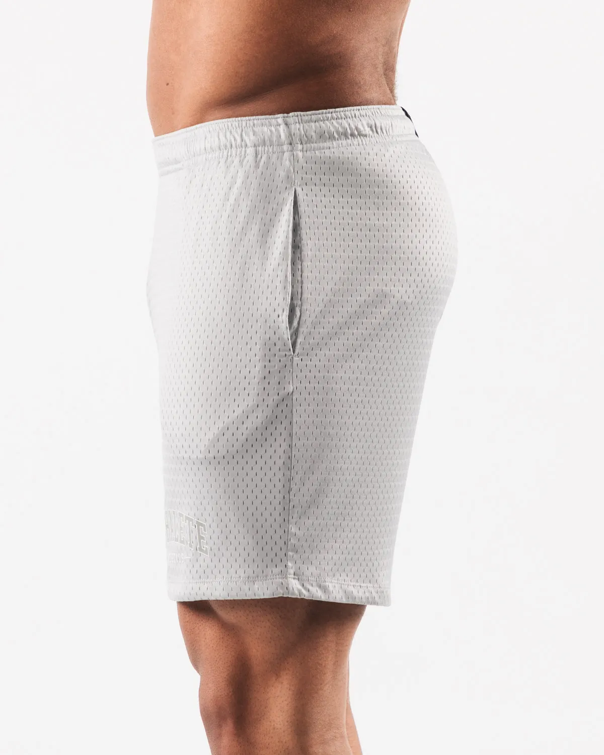 AA Mesh Short 6 - Oyster Grey Alphalete Athletics