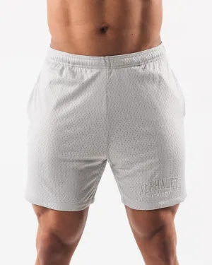AA Mesh Short 6 - Oyster Grey Alphalete Athletics