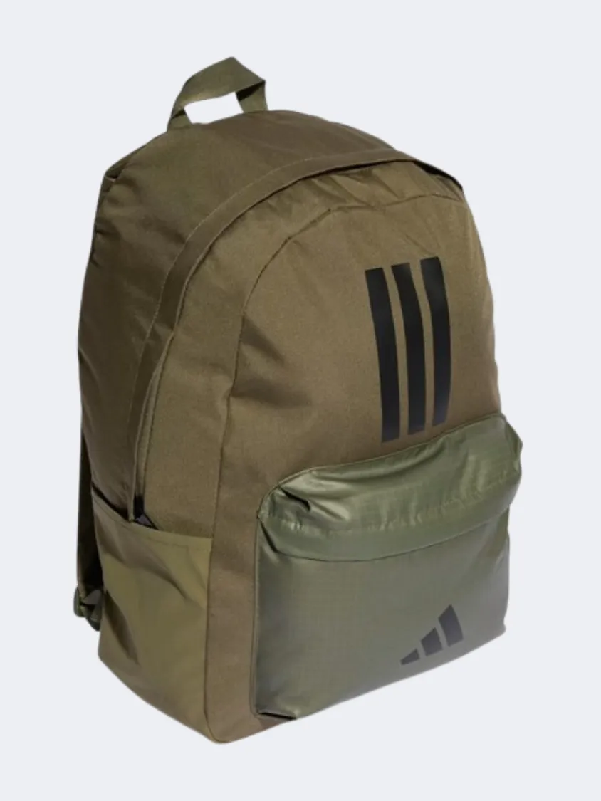 Adidas Classic 3 Bar Logo Men Training Bag Olive Strata/Black