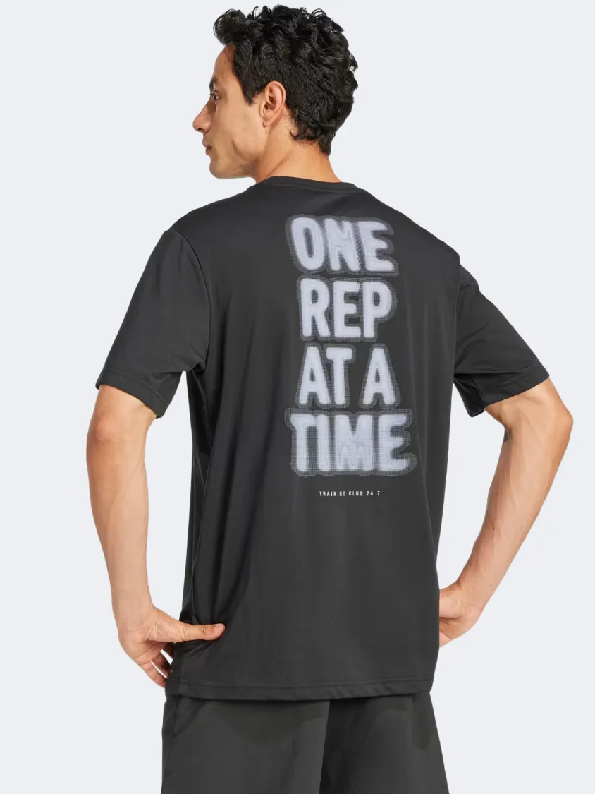 Adidas Climacool One Rep At A Time Training Graphic Men Training T-Shirt Black