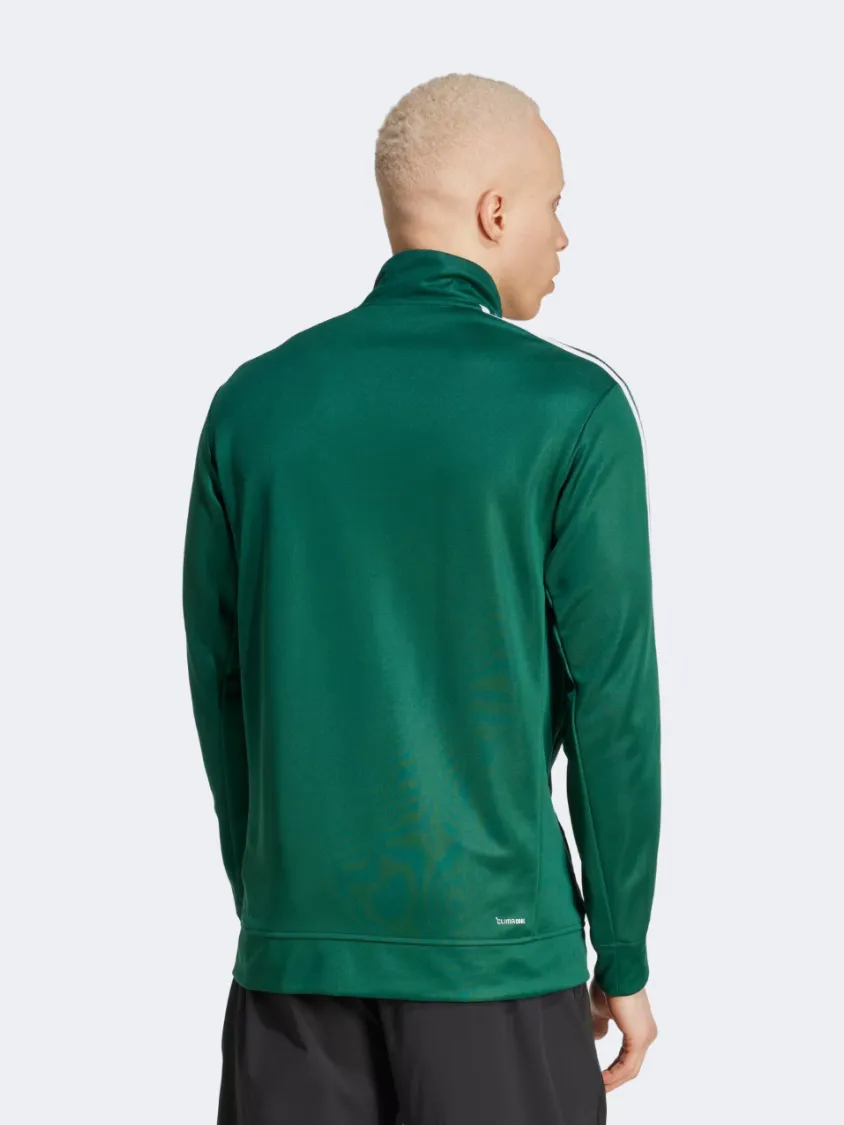 Adidas Essentials 3 Stripes Men Training Track Top Collegiate Green