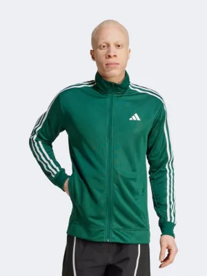 Adidas Essentials 3 Stripes Men Training Track Top Collegiate Green