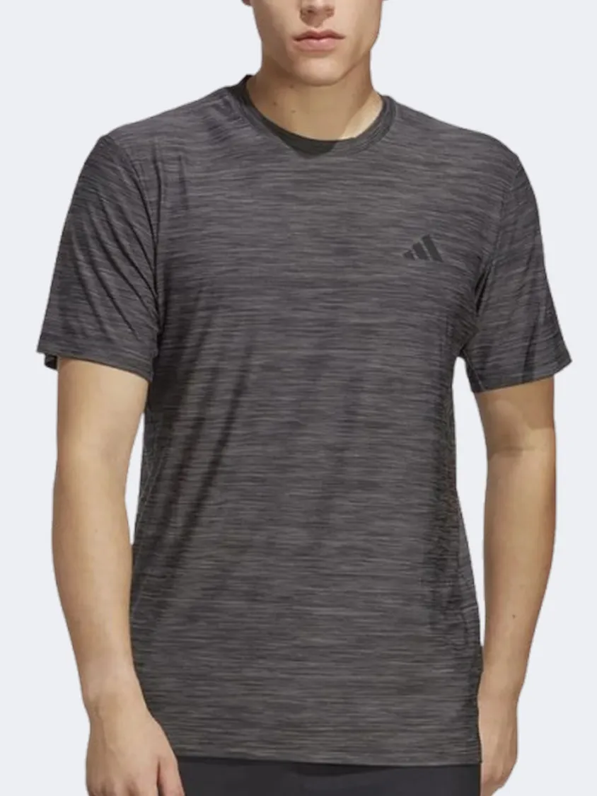 Adidas Essentials Stretch Men Training T-Shirt Black/Grey