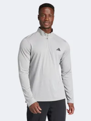 Adidas Essentials Training Men Training Sweatshirt Medium Grey Heather