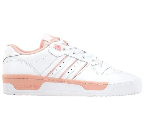 Adidas Junior Big Boy Rivalry Casual Sneakers, White/Glow Pink