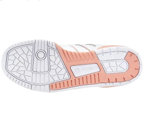 Adidas Junior Big Boy Rivalry Casual Sneakers, White/Glow Pink