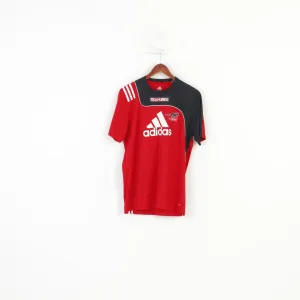 Adidas Men 38 40 M Shirt Jersey Team Sportia Red FBC Lerum Short Sleeve Vintage Top