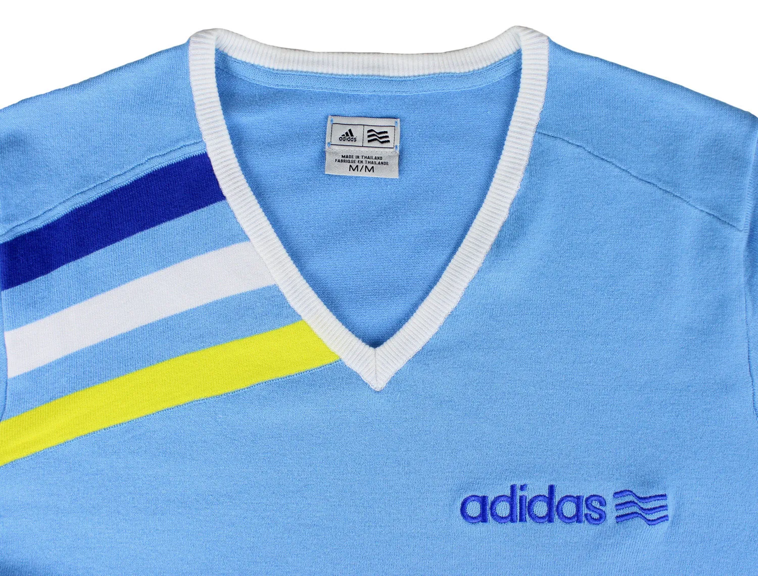 Adidas Mens Athletic Long Sleeve V-Neck Pullover Sweater