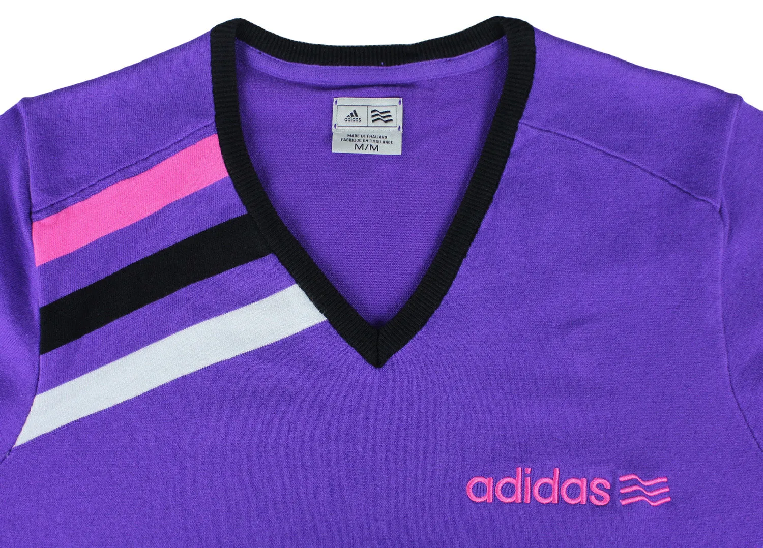 Adidas Mens Athletic Long Sleeve V-Neck Pullover Sweater