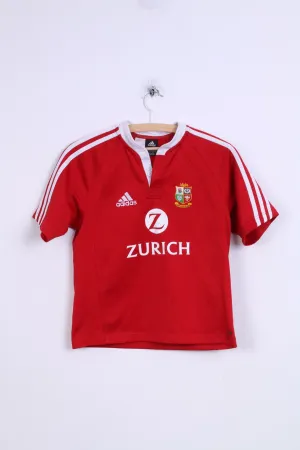 Adidas New Zealand 2005 Boys 30/32 Football Club Sport Red Zurich