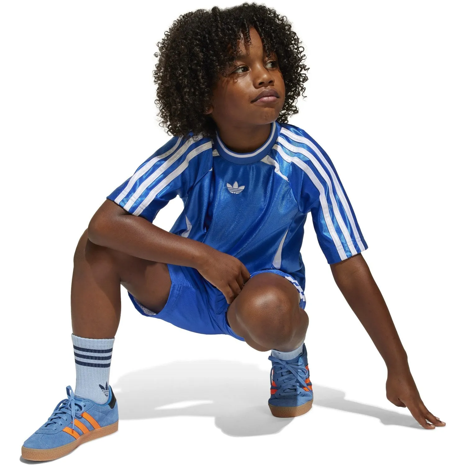 adidas Originals Blue Short Tee Set