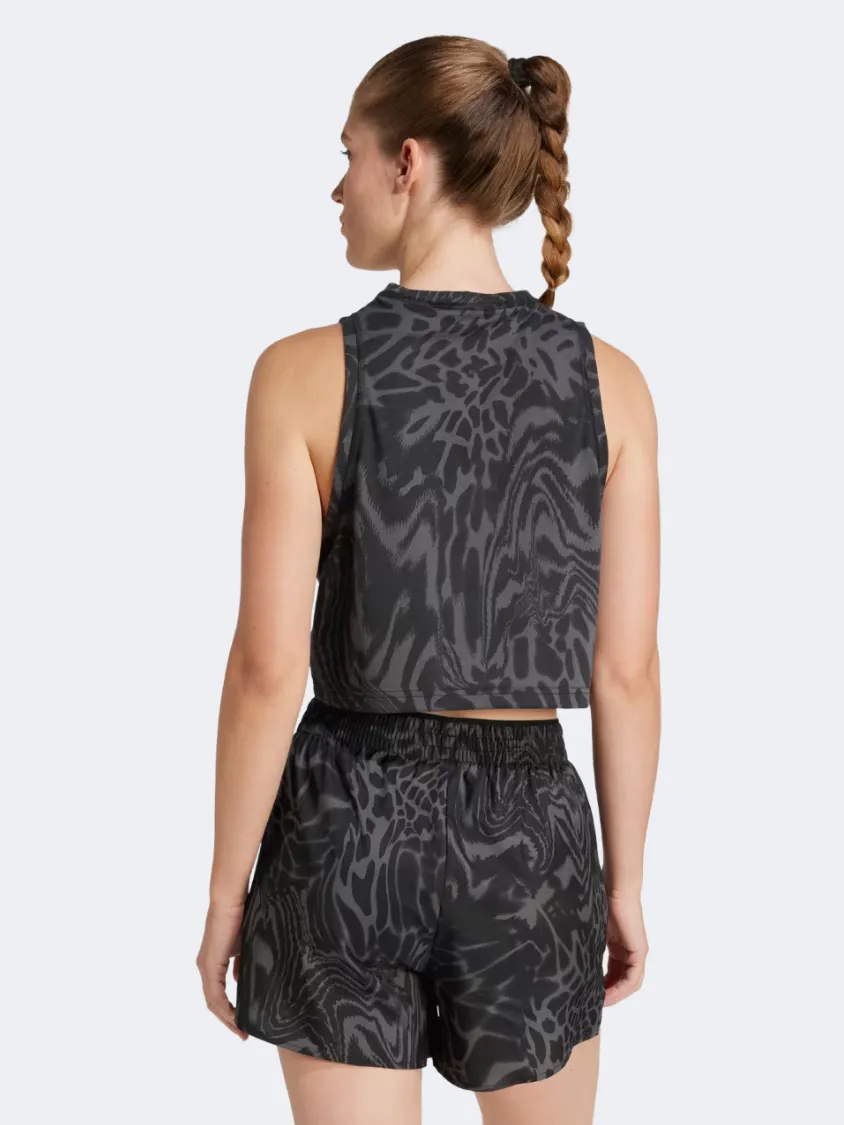 Adidas Train Essentials AOP Women Training Tank Black