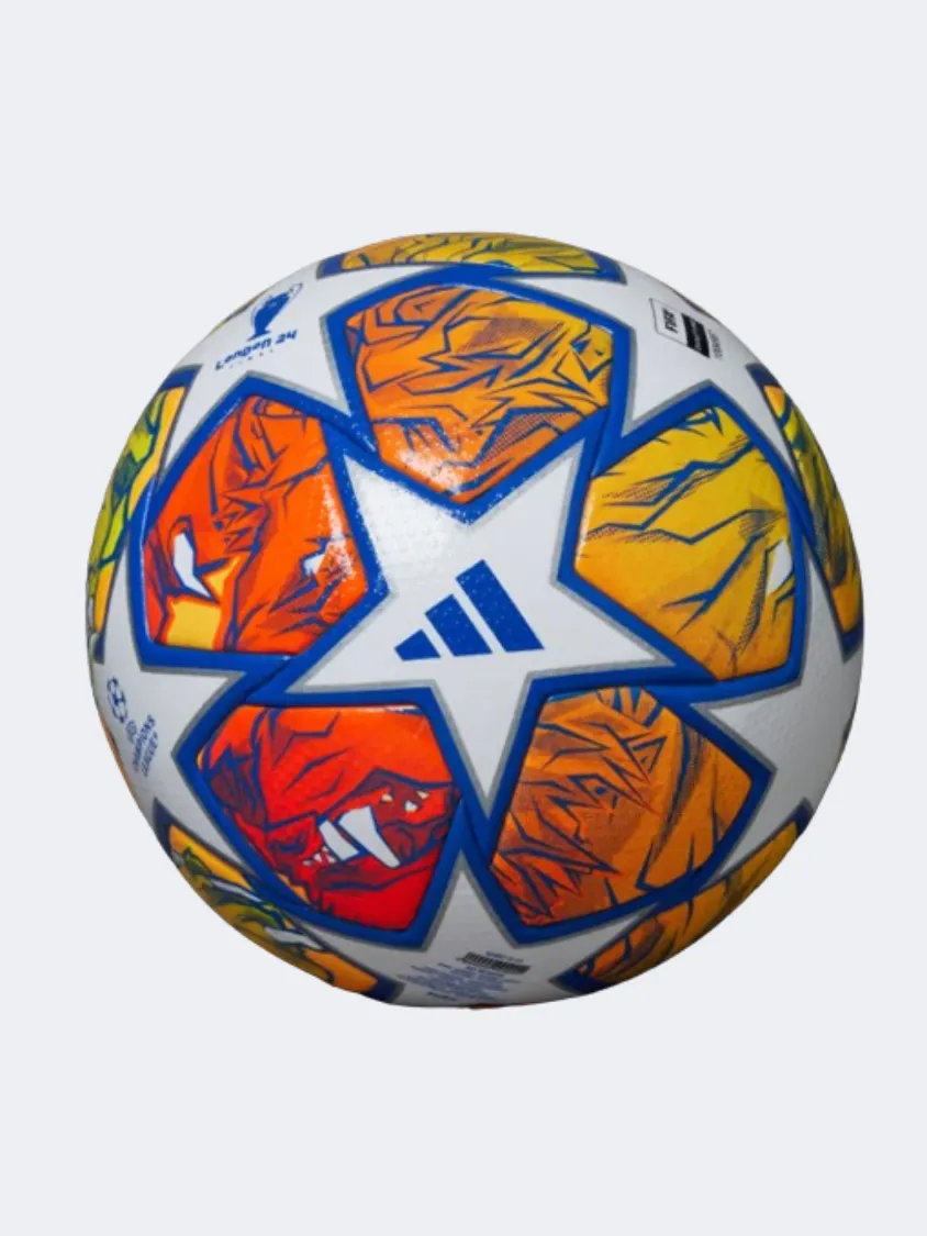 Adidas Uefa Champions League Pro Knockout Unisex Football Ball White/Blue/Orange