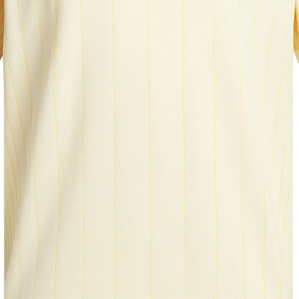 adidas Ultimate 365 Tour Primeknit Striped Polo Shirt - Ivory