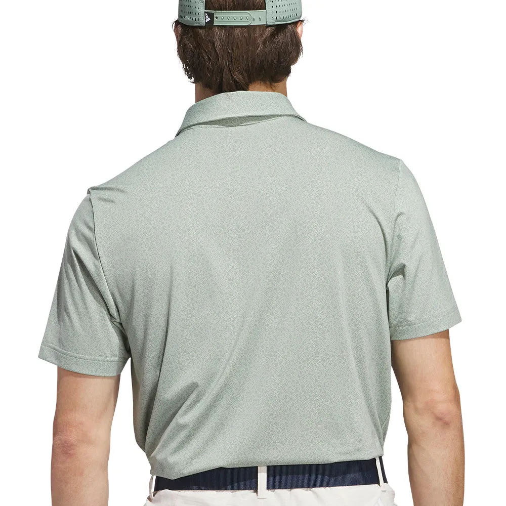 adidas Ultimate365 Mini Bunker Polo Shirt - Silver Green