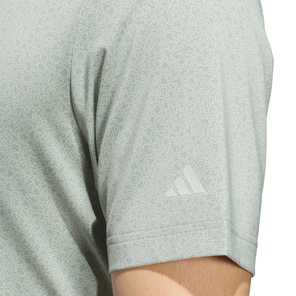 adidas Ultimate365 Mini Bunker Polo Shirt - Silver Green