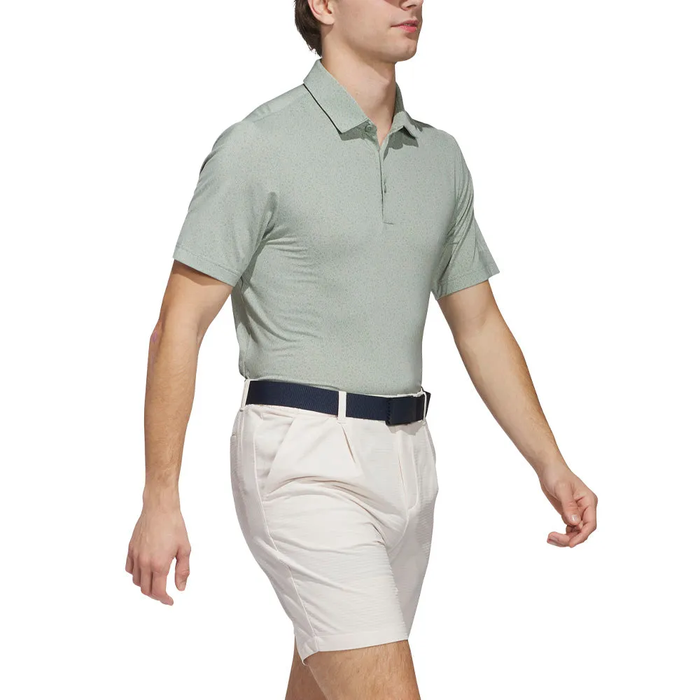 adidas Ultimate365 Mini Bunker Polo Shirt - Silver Green